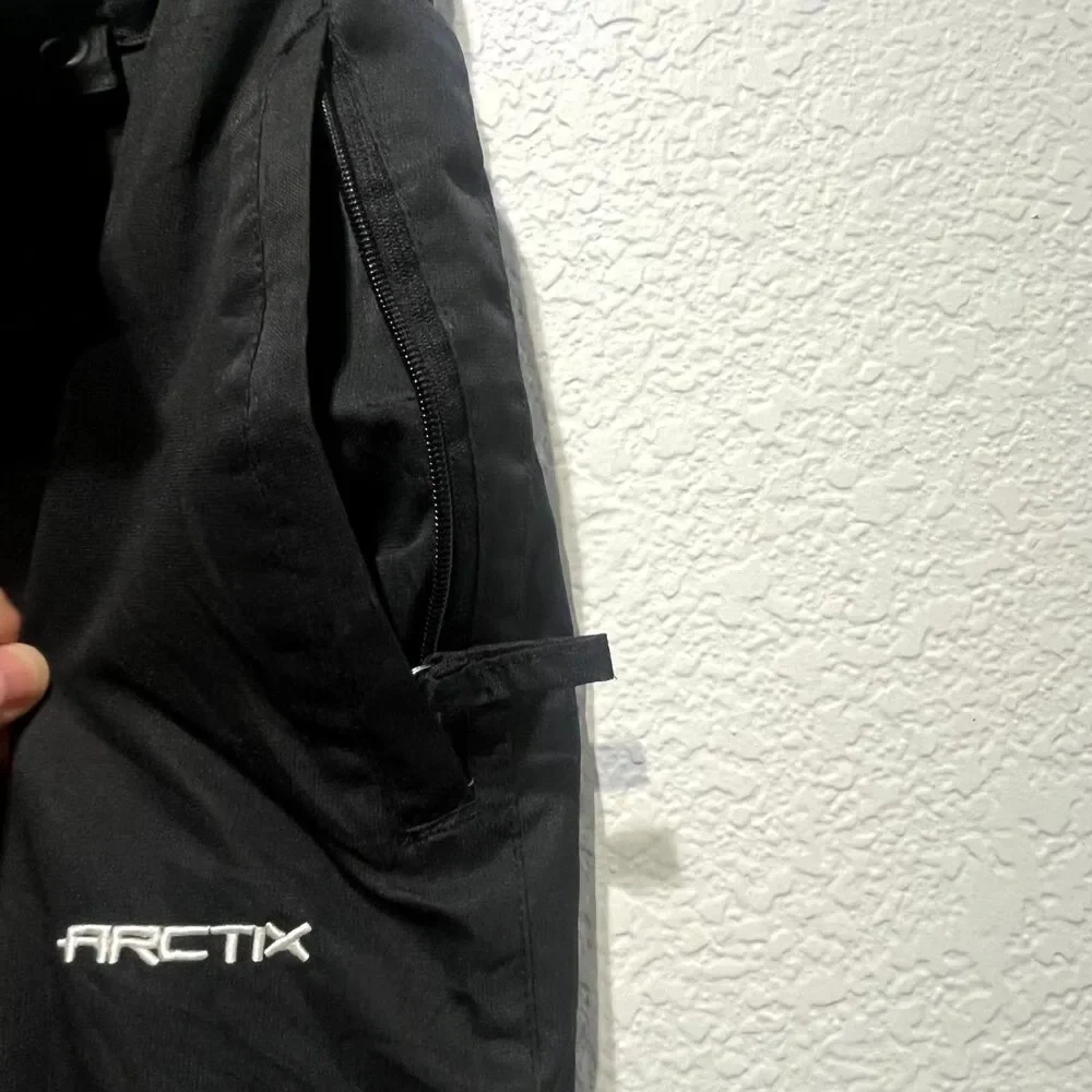 Arctix Insulated Snow Pants Men M Black Regular Fit Snowboarding Water Resistant - Picture 11 of 16